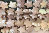 STAR46 15 inches 14mm faceted star jade gemstone beads