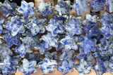 STAR56 15 inches 14mm faceted star sodalite gemstone beads