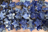 STAR57 15 inches 14mm faceted star sodalite gemstone beads