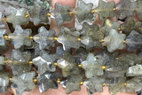 STAR60 15 inches 14mm faceted star labradorite gemstone beads
