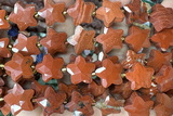 STAR62 15 inches 14mm faceted star red jasper beads