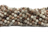 SUNS16 15 inches 8mm round golden sunstone gemstone beads