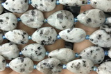 TEAR08 15 inches 13*18mm flat teardrop sesame jasper beads