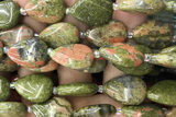 TEAR20 15 inches 13*18mm flat teardrop unakite gemstone beads