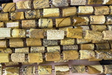 TUBE109 15 inches 6*11mm - 8*14mm faceted tube picture jasper beads