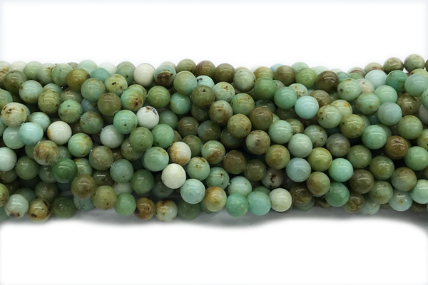 TURQ222 15 inches 8mm round Mongolian turquoise beads